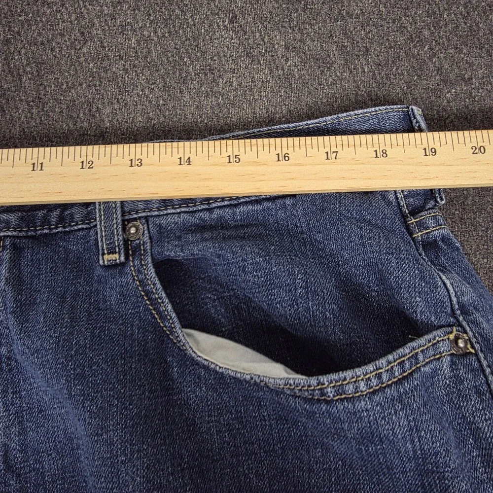 Levis 569 Loose Straight Leg‎ Jeans Mens 38x31 Medium Wash Blue Denim Y2K Baggy